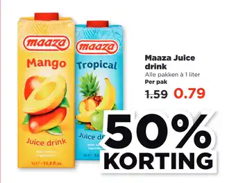 PLUS Maaza juice drink aanbieding