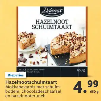 Lidl Hazelnootschuimtaart 650g aanbieding