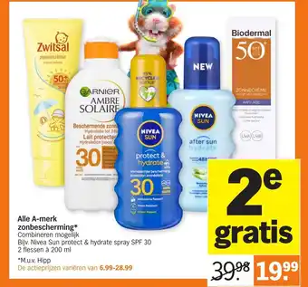 Albert Heijn A-merk zonbescherming* aanbieding