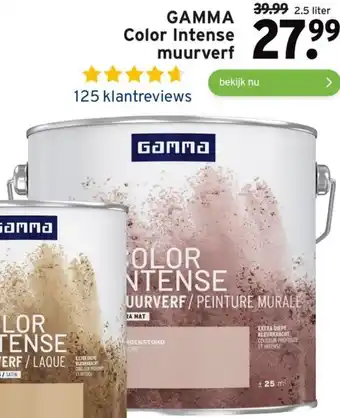 GAMMA Color Intense muurverf 2.5L aanbieding