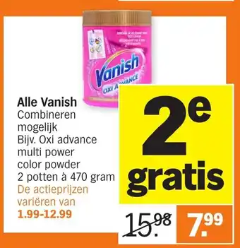 Albert Heijn Vanish aanbieding