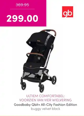 Baby & Tiener Goodbaby qbit+ all-city fashion edition buggy velvet black aanbieding