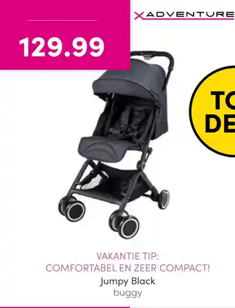 Baby & Tiener Jumpy black buggy aanbieding