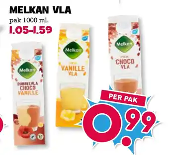 Boon`s Markt Melkan vla aanbieding