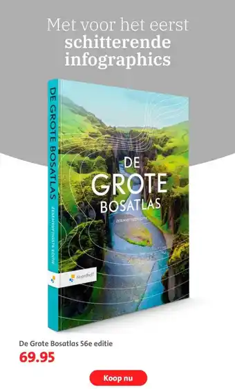 Bruna De grote bosatlas 56e editie 69.95 aanbieding