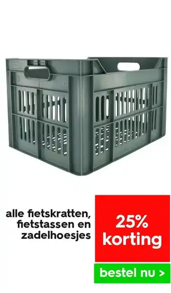 HEMA Alle fietskratten, fietstassen en zadelhoesjes aanbieding