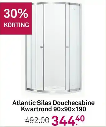 Karwei Atlantic silas douchecabine kwartrond 90x90x190 aanbieding