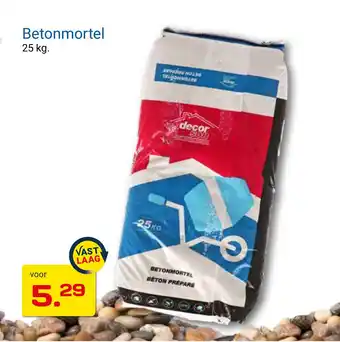 Kluswijs Betonmortel aanbieding