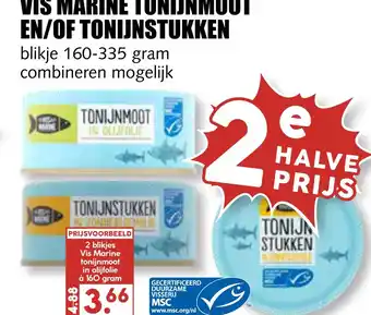 MCD Supermarkt Vis marine tonijnmoot en/of tonijnstukken aanbieding