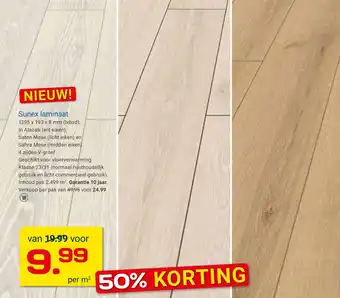 Kluswijs Sunex laminaat aanbieding