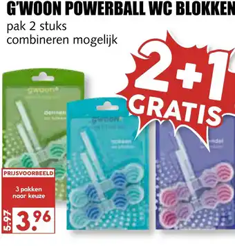 MCD Supermarkt G'woon powerball wc blokken aanbieding