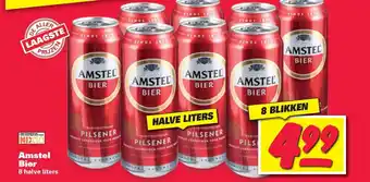 Nettorama Amstel Bier 8 Halve liters 8 blikken aanbieding