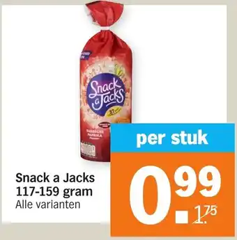 Albert Heijn Snack a Jacks 117-159g aanbieding