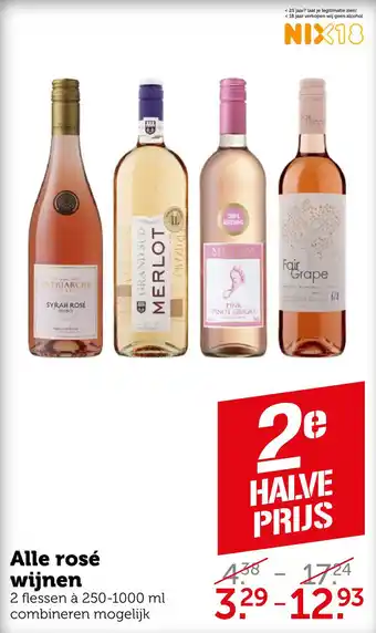 Coop Alle rosé wijnen aanbieding