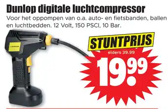 Dirk Dunlop digitale luchtcompressor aanbieding