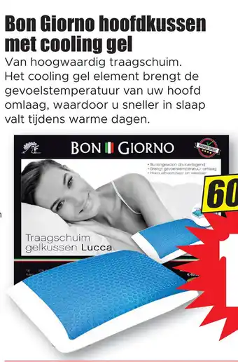 Dirk Bon giorno hoofdkussen met cooling gel aanbieding