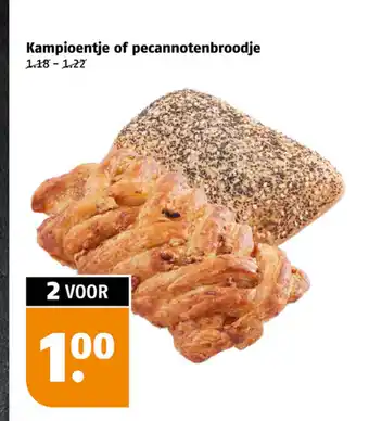 Poiesz Kampioentje of pecannotenbroodje aanbieding