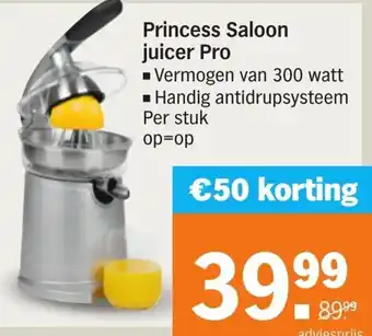 Albert Heijn Princess Saloon juicer Pro aanbieding