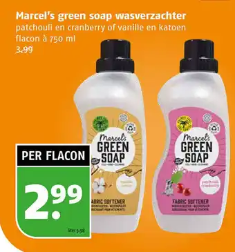 Poiesz Marcel's green soap wasverzachter aanbieding