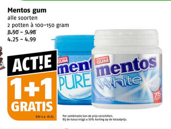 Poiesz Mentos gum aanbieding