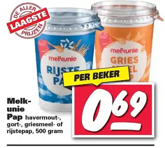 Nettorama Melkunie pap aanbieding