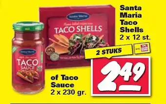 Nettorama Santa maria taco shells of taco sauce aanbieding