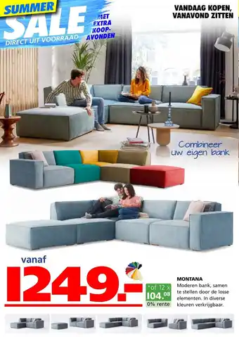 Seats and Sofas Montana aanbieding