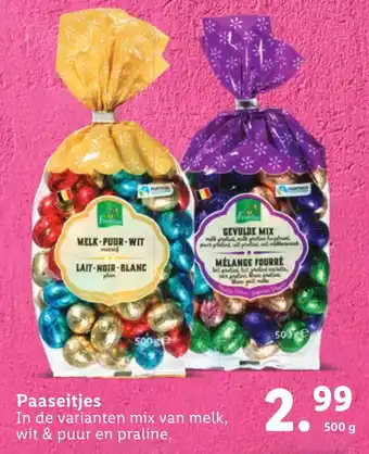 Lidl Paaseitjes 500g aanbieding