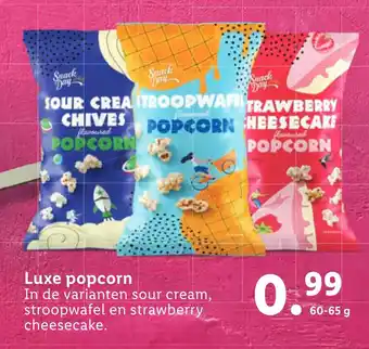 Lidl Luxe popcorn aanbieding