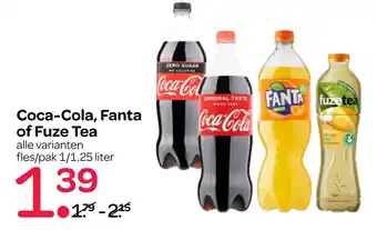 Spar Coca-Cola, Fanta of Fuze Tea aanbieding