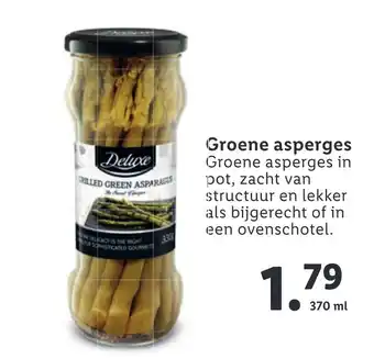 Lidl Groene asperges 370ml aanbieding