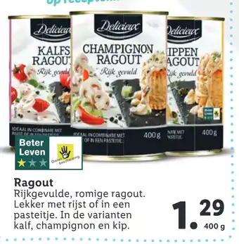 Lidl Ragout 400g aanbieding