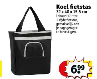 Kruidvat Koel fietstas 32x40x15.5 cm aanbieding