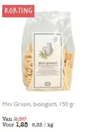 Dille & Kamille Mini Grissini, biologisch 150 gr aanbieding