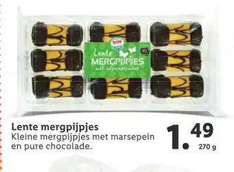 Lidl Lente mergpijpjes 270 g aanbieding