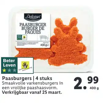 Lidl Paasburgers 400 g aanbieding