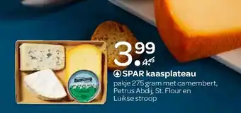 Spar Kaasplateau pakje 275 gram aanbieding