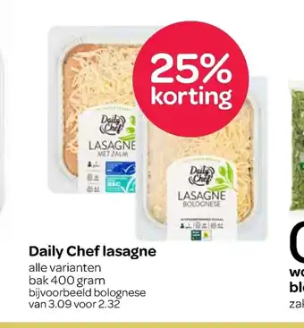 Spar Daily Chef Lasagne alle varianten aanbieding