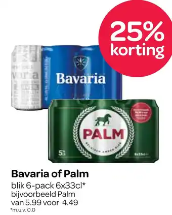 Spar Bavaria of Palm aanbieding