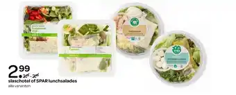 Spar Slaschotel of Spar lunchsalades alle varianten aanbieding