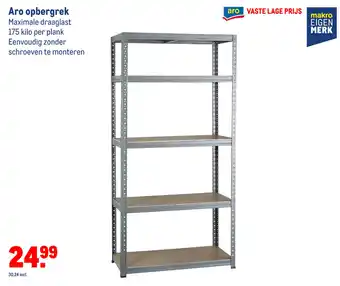 Makro Aro opbergrek aanbieding