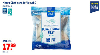 Makro Metro chef doradefilet asc aanbieding