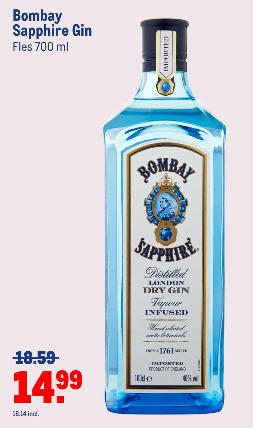 Bombay sapphire gin aanbieding bij Makro