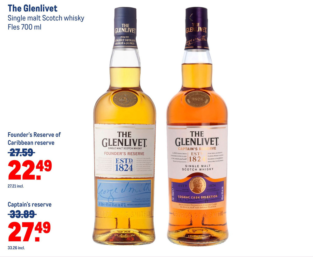 The glenlivet aanbieding bij Makro
