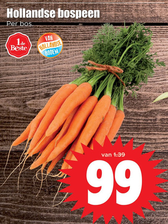 Dirk Hollandse bospeen aanbieding