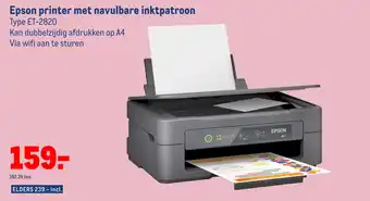 Makro Epson printer met navulbare inktpatroon aanbieding