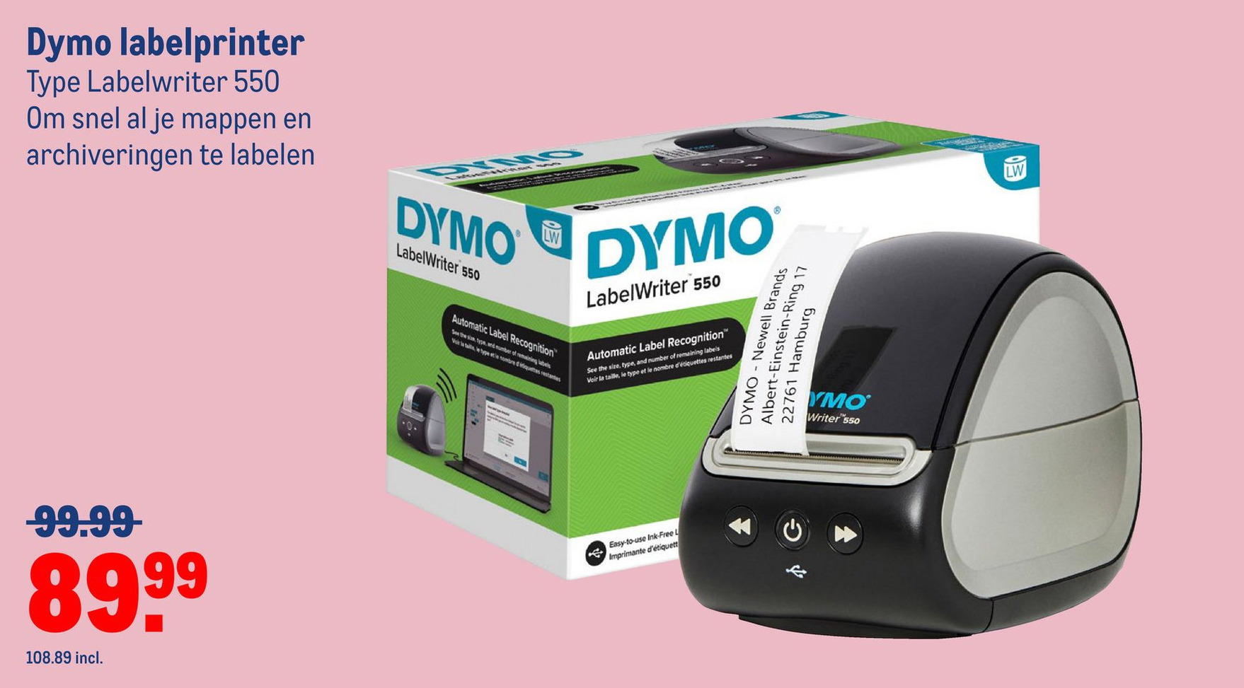 Dymo labelprinter aanbieding bij Makro