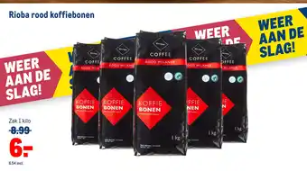 Makro Rioba rood koffiebonen aanbieding