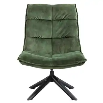 Leen Bakker Fauteuil clay - stof decent - donkergroen aanbieding