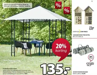 Jysk Faaborg partytent aanbieding